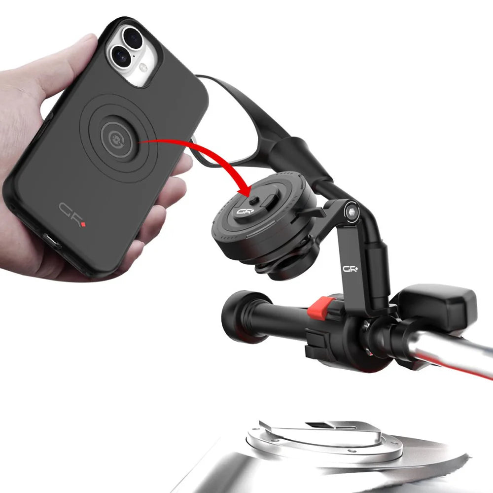 GRXPLORE GR-MT16 Rearview Mirror Phone Mount for M6/M8/M10 Sizes