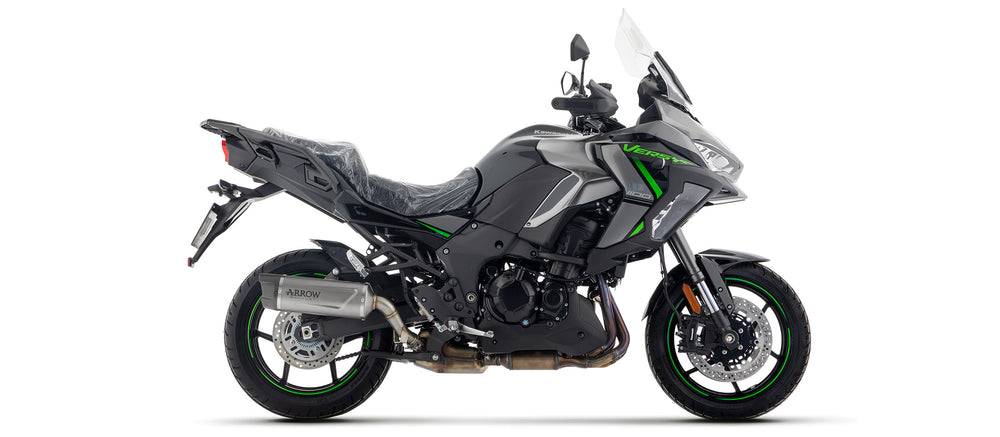 Kawasaki Versys 1000 2021/2024 Versys 1100 2025/26 Indy race Evo Carbon End Cap Aluminium Dark