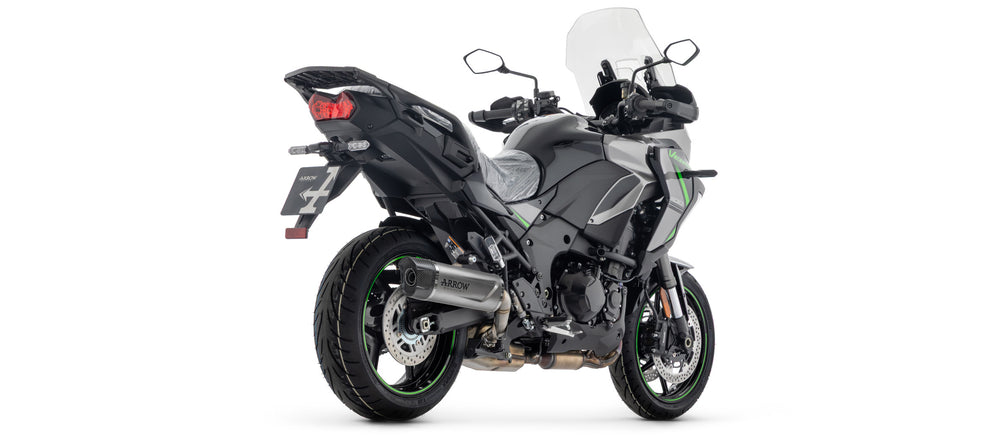 Kawasaki Versys 1000 2021/2024 Versys 1100 2025/26 Indy race Evo Carbon End Cap Aluminium Dark