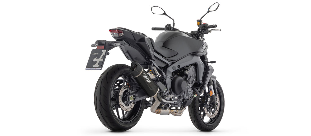 Yamaha MT-09 / MT-09 SP 2024/2026 Full system racing with Indy Race EVO aluminium "Dark" silencers