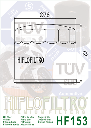 HIFLO Oil Filter 153 - DUCATI/APPRILLA